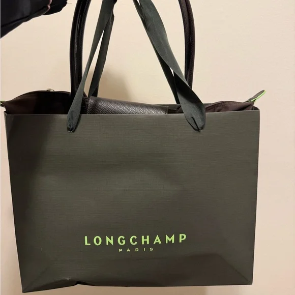 Longchamp Le Pliage Mocha Tote - Picture 8 of 8